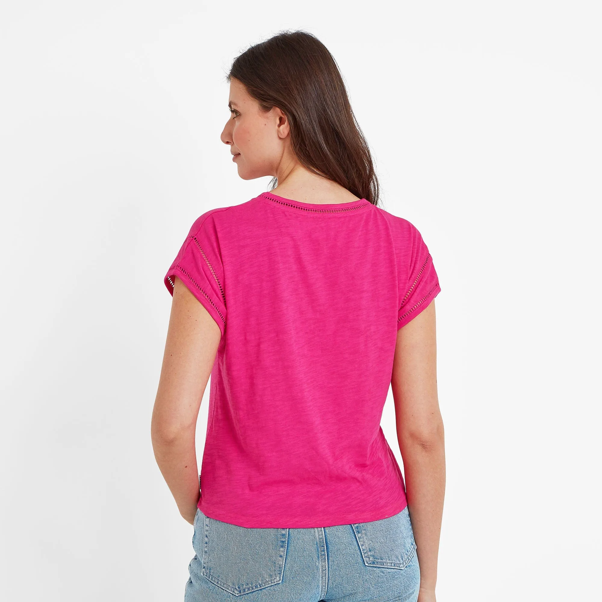 Andrea Womens T-Shirt - Hibiscus Pink