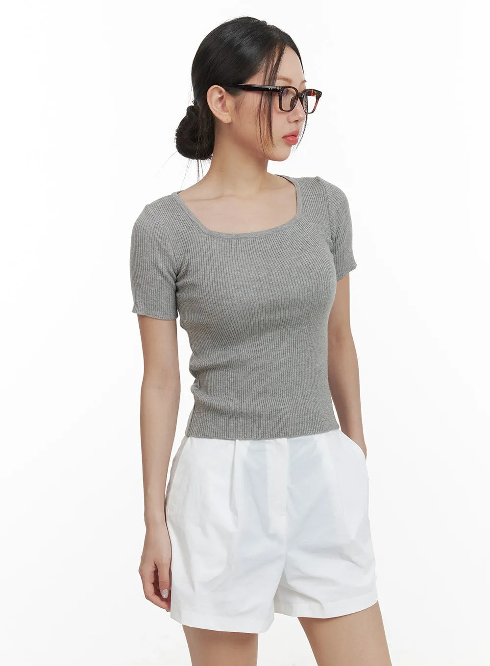 Basic Square Neck Tee OA419