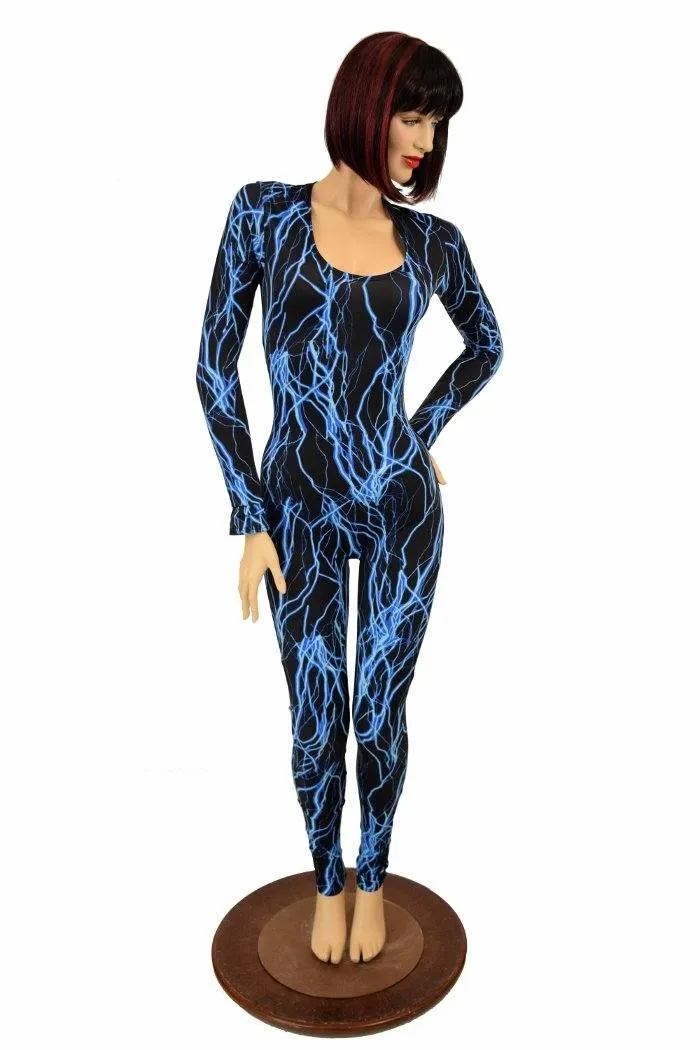 Blue Lightning Catsuit