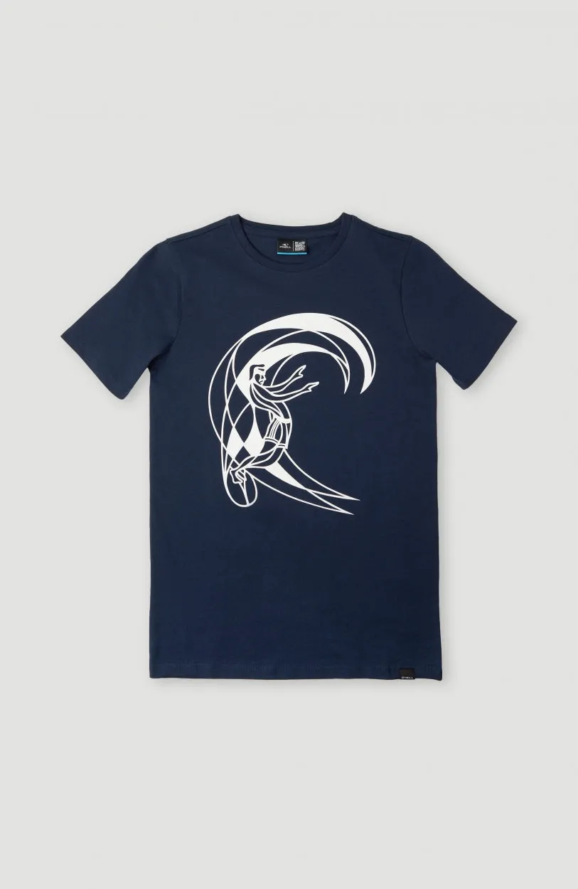 Circle Surfer T-Shirt | Ink Blue