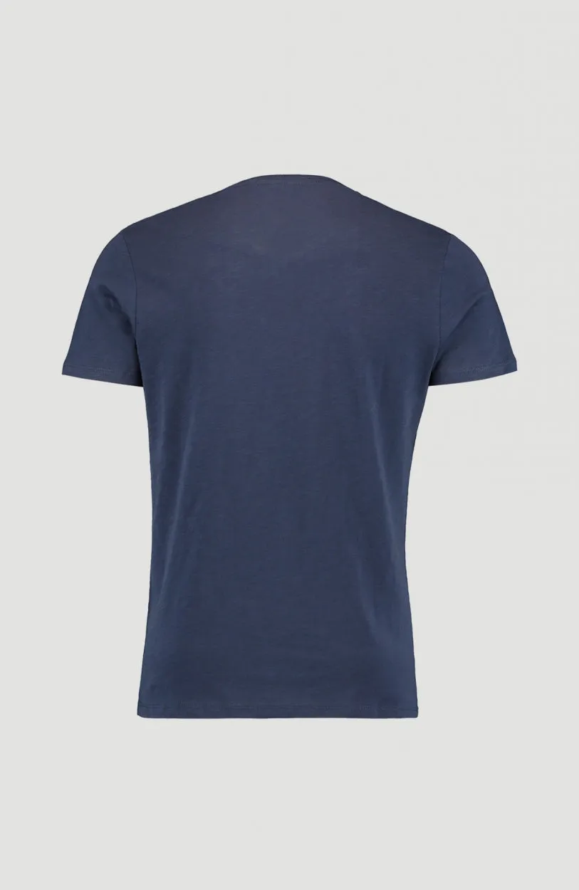 Jack's Base V-Neck T-Shirt | Ink Blue -A