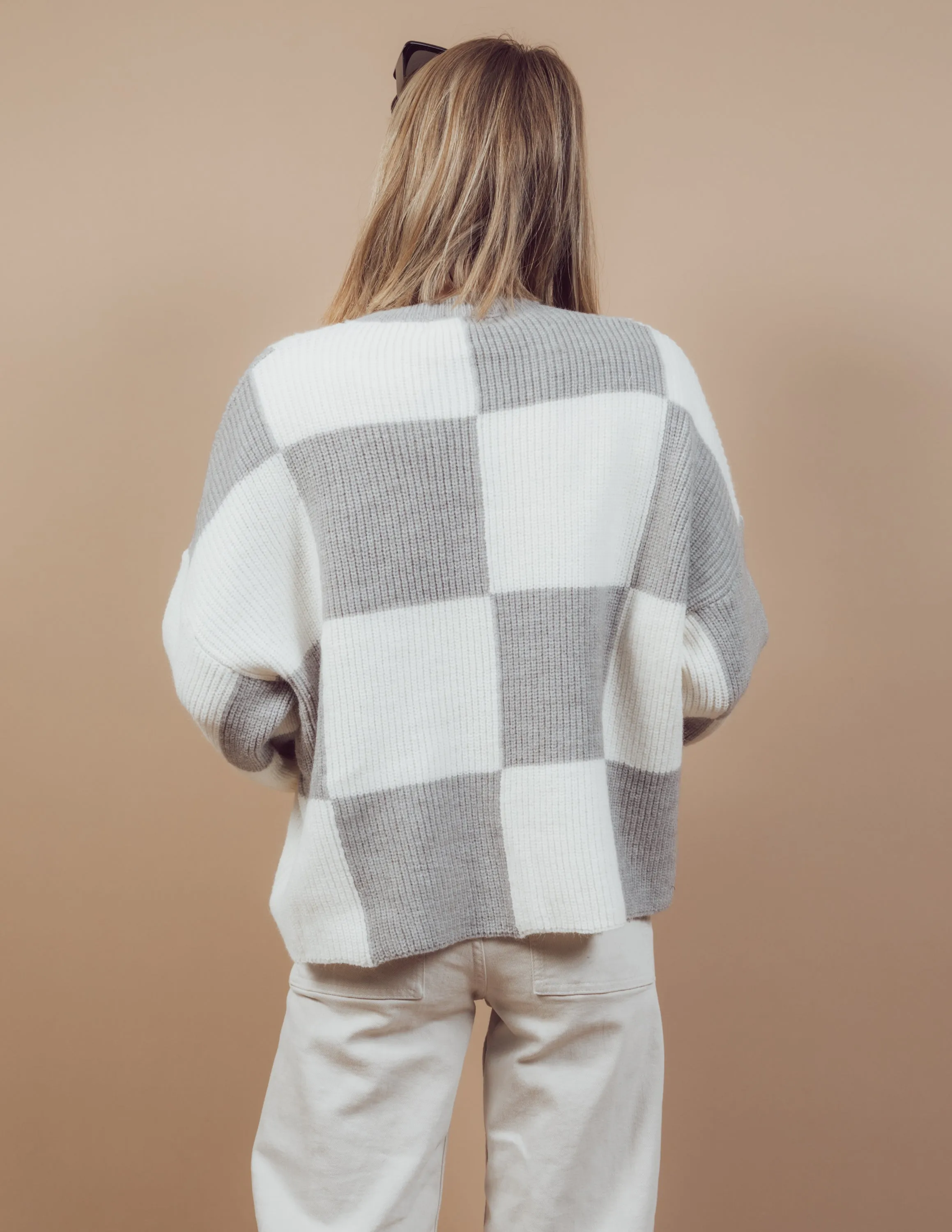 Josilyn Checkered Sweater