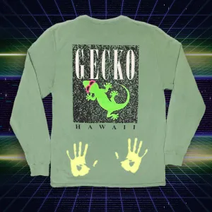 Limited Edition: 1988 Gecko Marble HYPERFLASH Long Sleeve: Green-To-Yellow