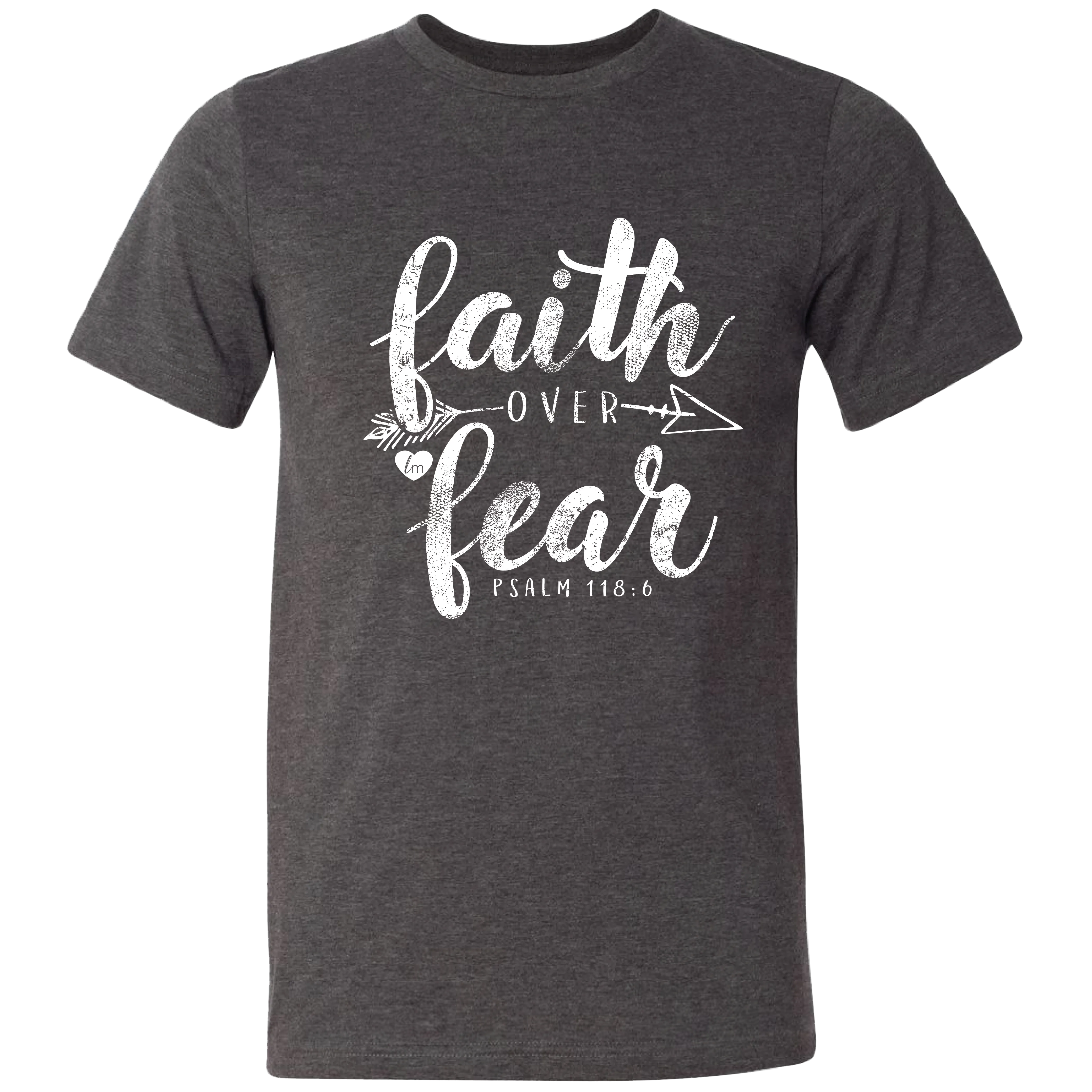 LM-24 Faith Over Fear Dark Grey Heather