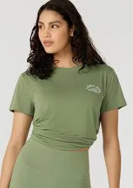 Lorna Jane Lotus T-Shirt - Green Goodness