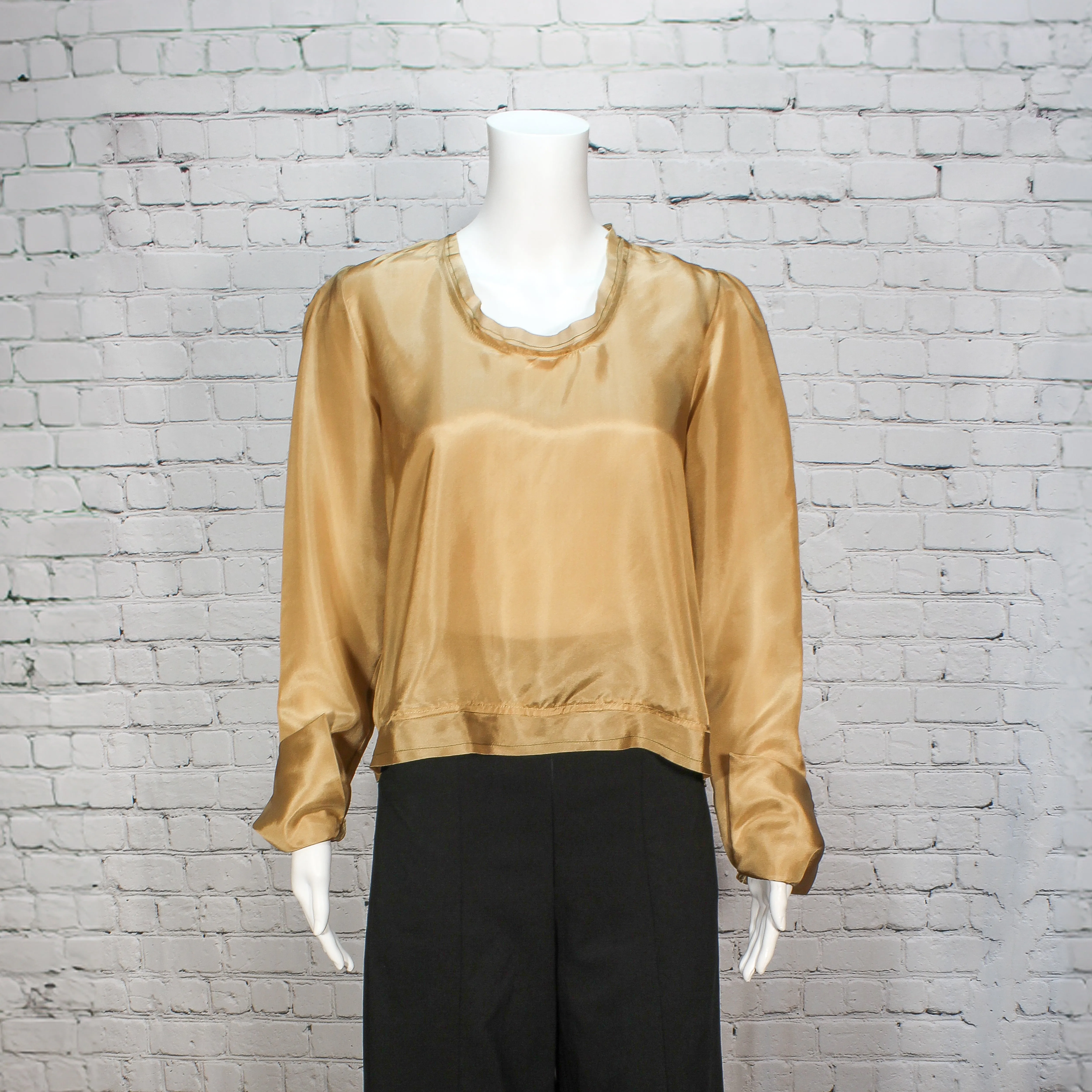 NEW! Silk Cocoon Top in Champagne by Kim Schalk