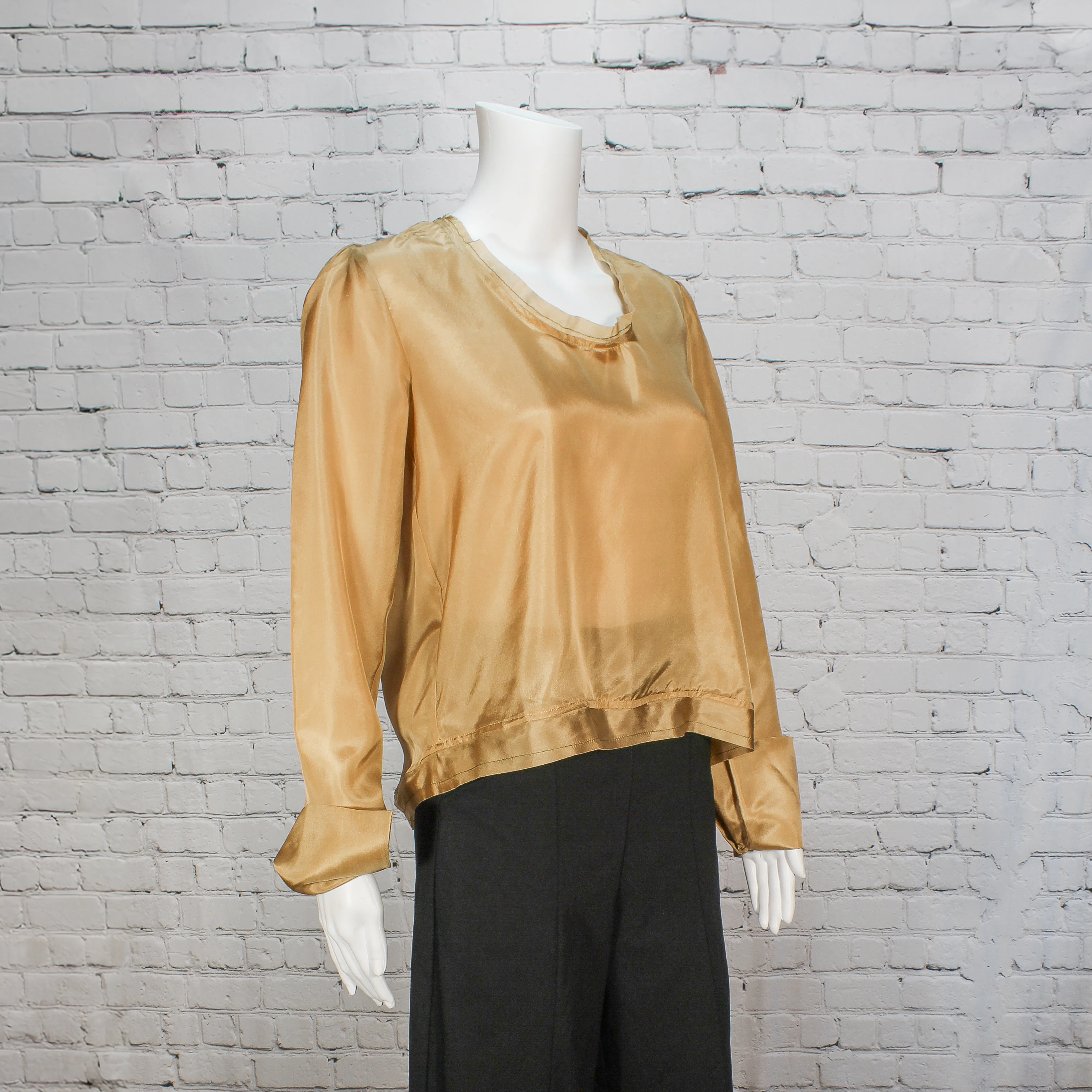 NEW! Silk Cocoon Top in Champagne by Kim Schalk