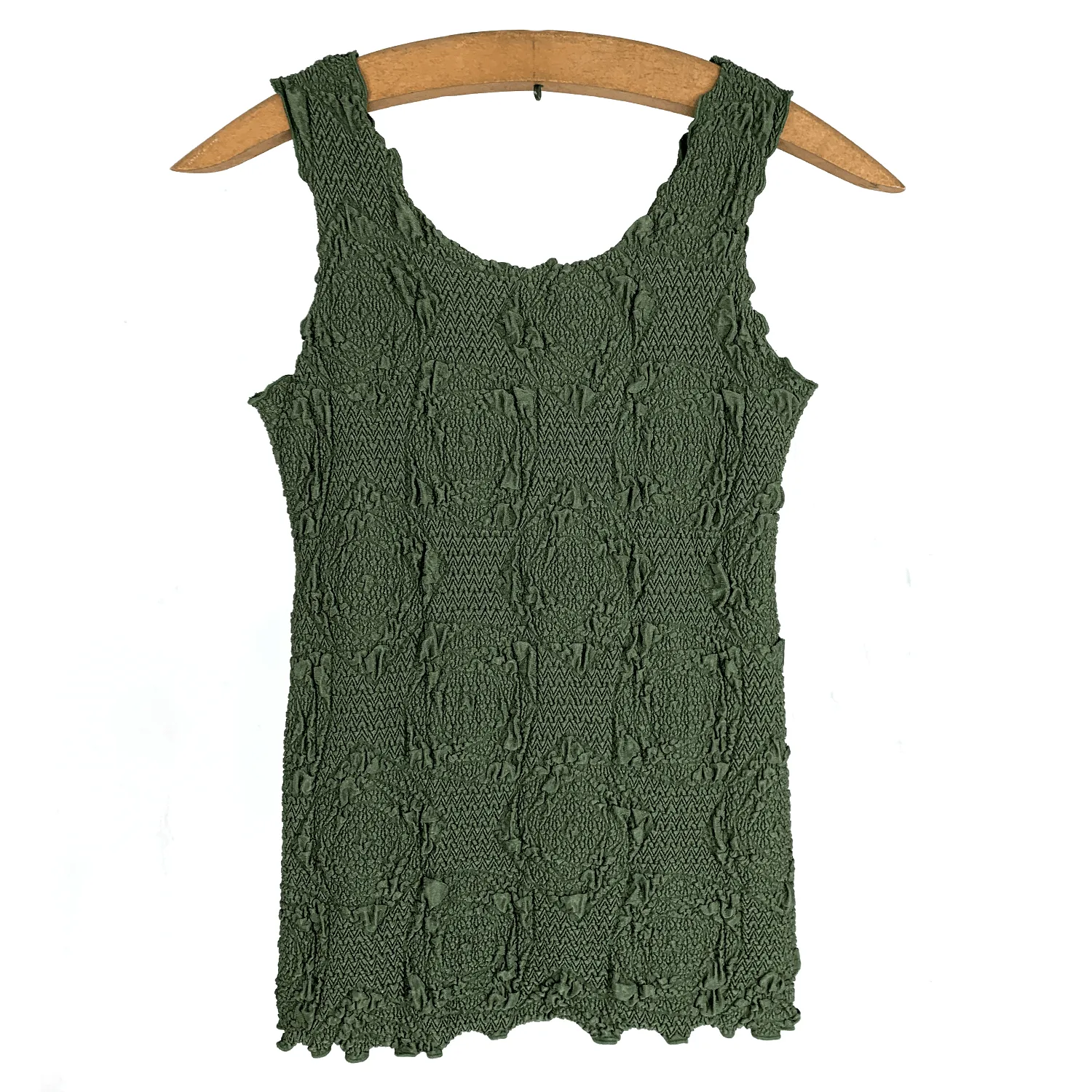 Thyme Lyrac Textured Charming Tank Top