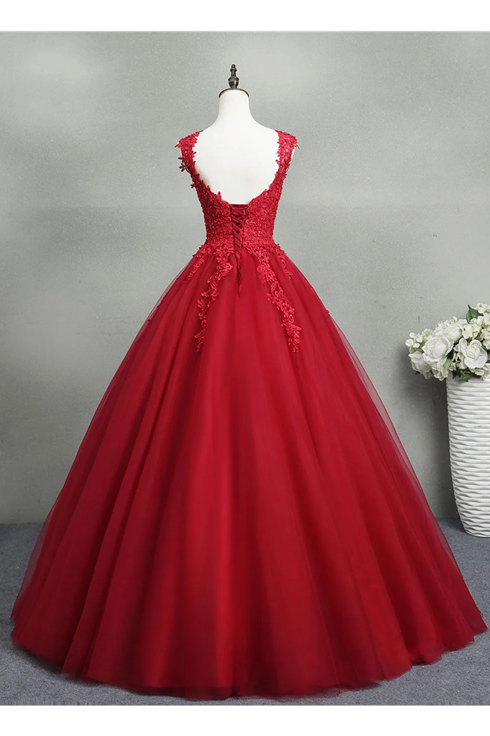 Women Sleeveless Style Solid Colored Elegant Long Wedding Dress - WWD82845