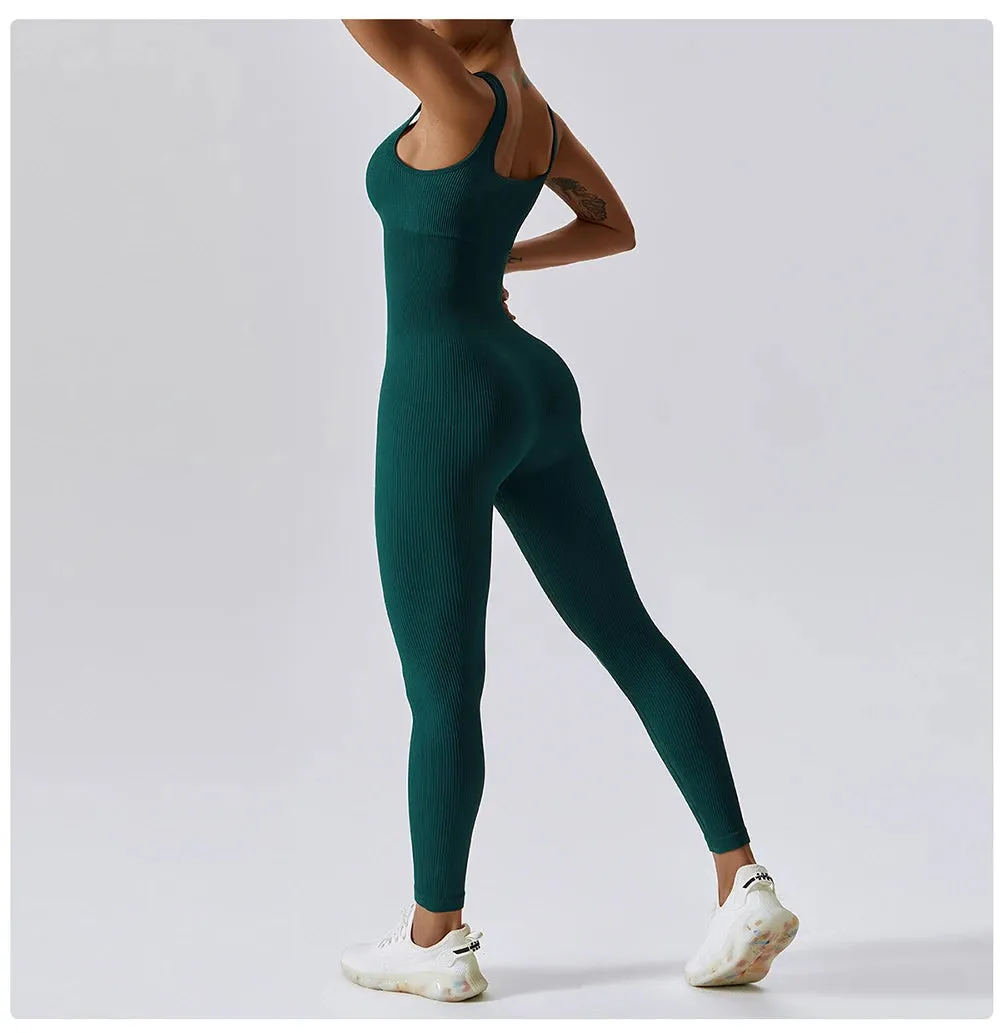 Women's tracksuit Yoga Set Yoga Jumpsuits One Piece Workout Long Sleeve Rompers Sportswear Gym Set Workout Clothes for Women